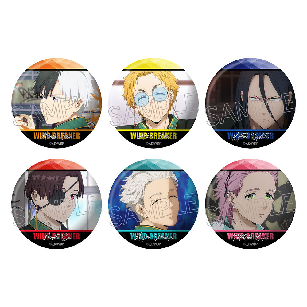 WIND BREAKER Various Characters Facial Can Badge Complete Box [6 Pieces]