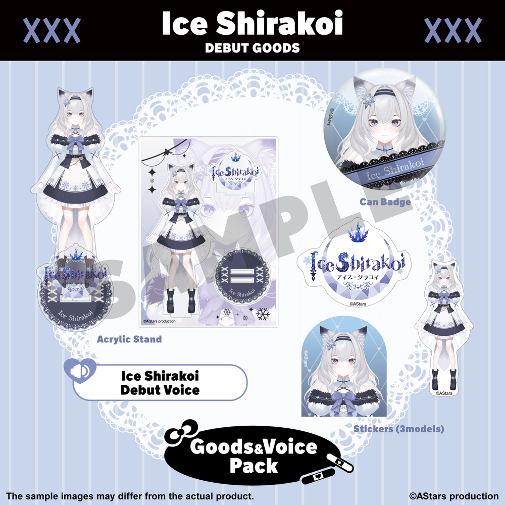 Ice Shirakoi Debut Goods & Voice pack